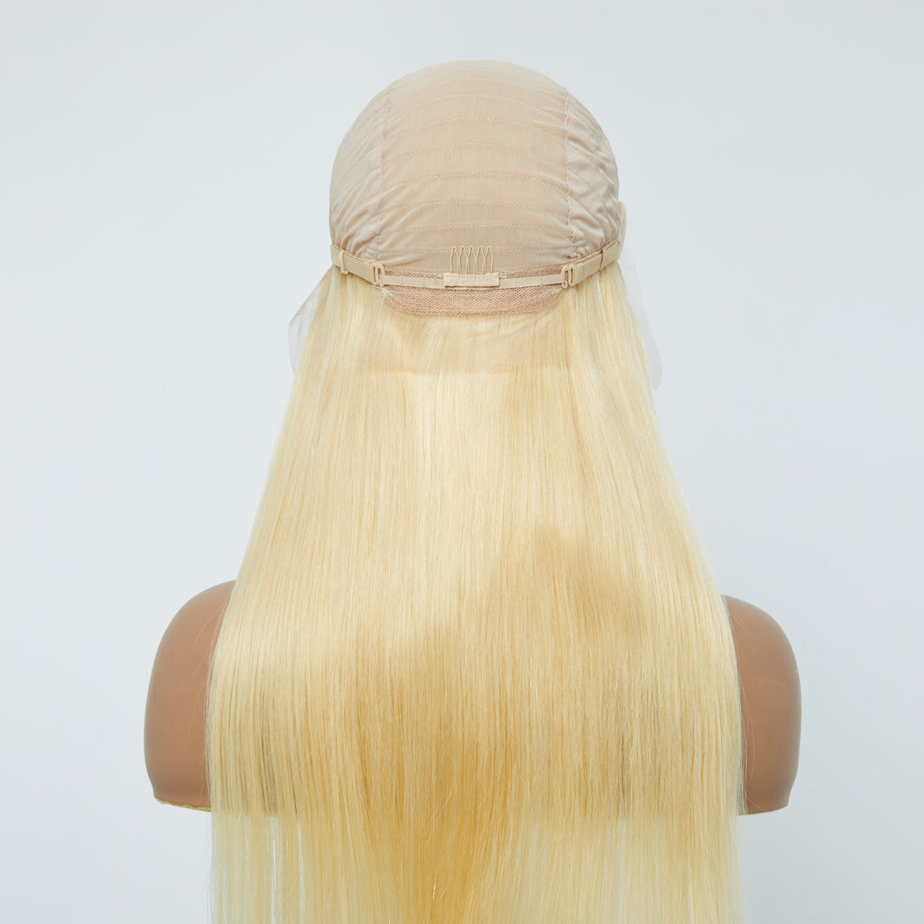 #613 Platinum Straight 13x4 Lace Front Wig | 100% Human Hair | 150% Density