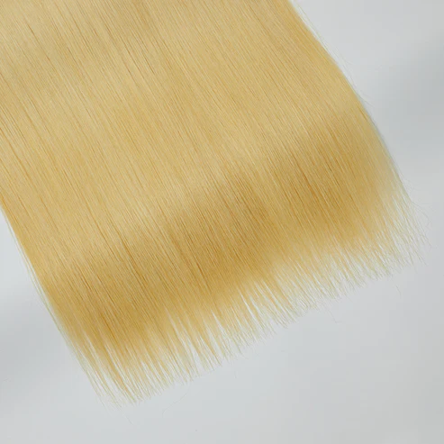 #613 Platinum Blonde Straight Hair Bundles | 12A Grade Raw Indian Hair