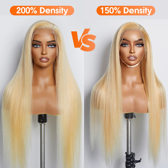 #613 Platinum Straight 13x4 Lace Front Wig | 100% Human Hair | 150% Density