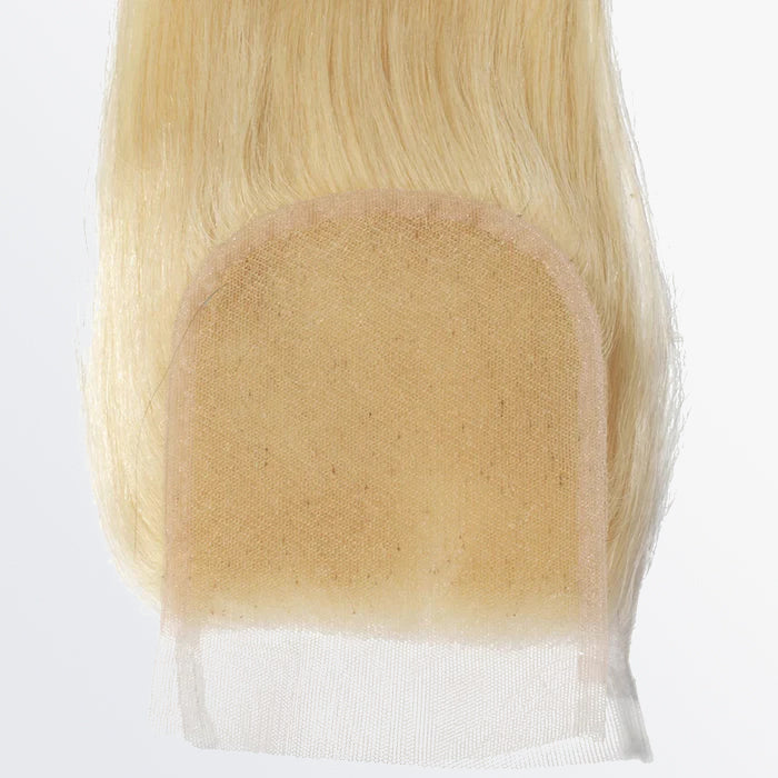 12-20 Inch 4" x 4" Straight Free Parted 12A #613 Lace Closure