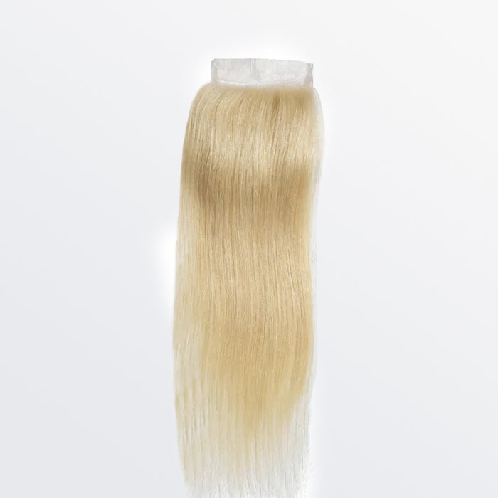 12-20 Inch 4" x 4" Straight Free Parted 12A #613 Lace Closure