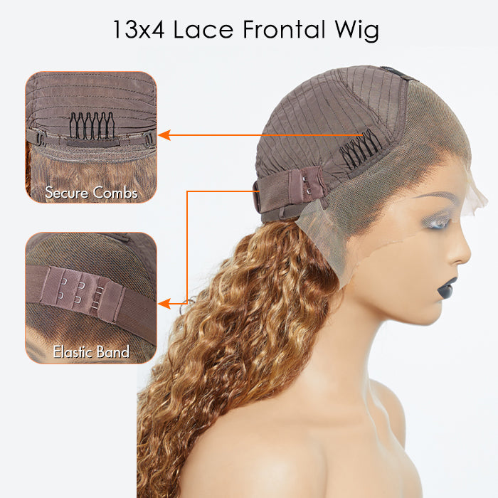 Water Wave 13x4 Lace Front Wig | 100% Human Hair | 150% Density